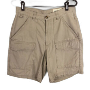 Eddie Bauer Tan Khaki Cargo Shorts Men's Size 32 Cotton